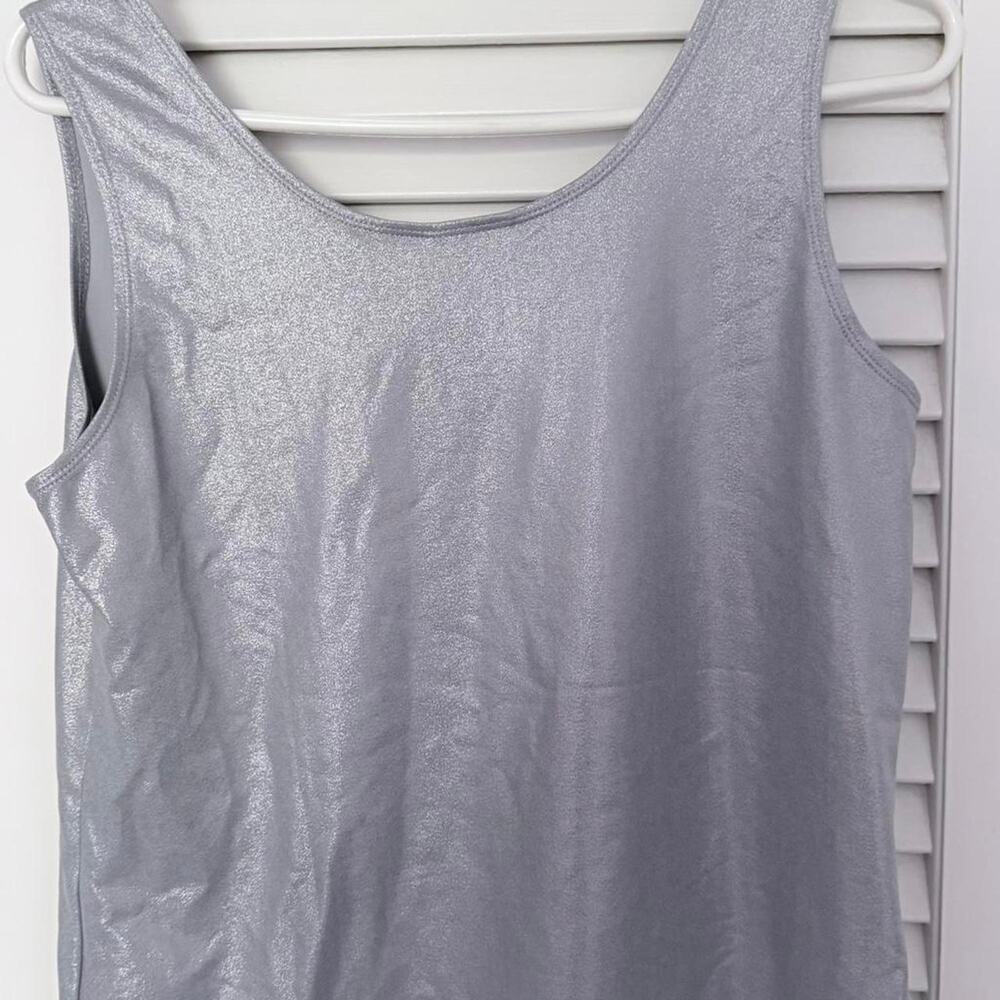 Chicos silver foil tank top